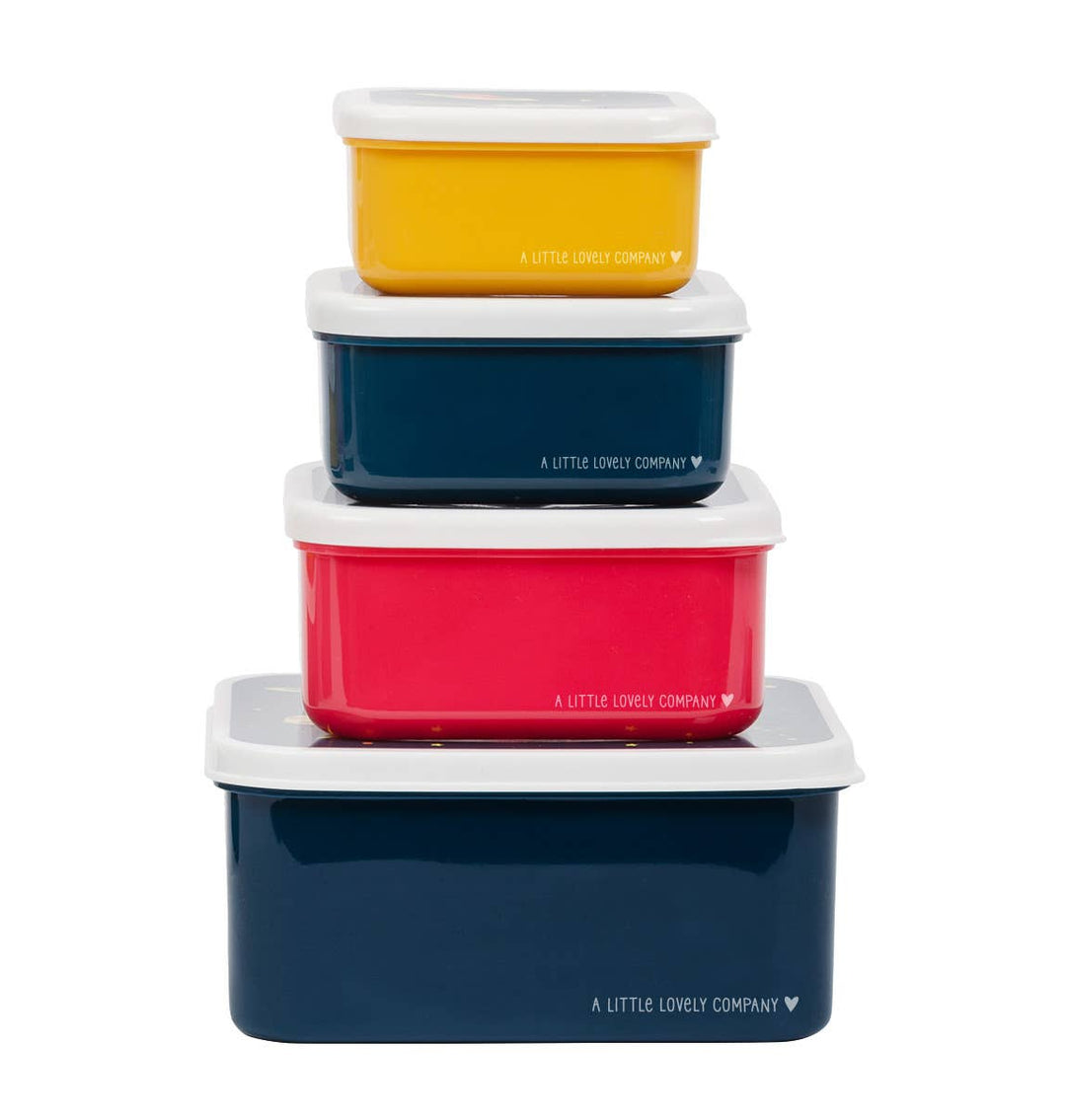 A Little Lovely Company - Lunch & Snack Box Set: Space