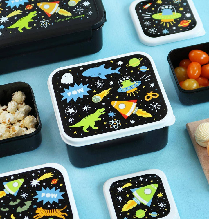 A Little Lovely Company - Lunch & Snack Box Set: Galaxy