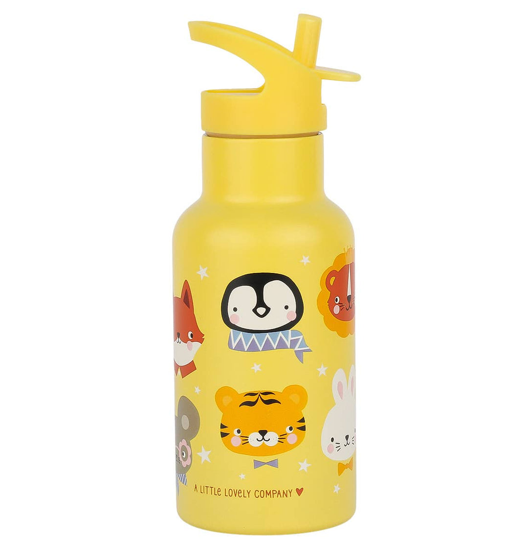 A Little Lovely Company - Kids Stainless Steel Drink / Water Bottle: Animal Friends