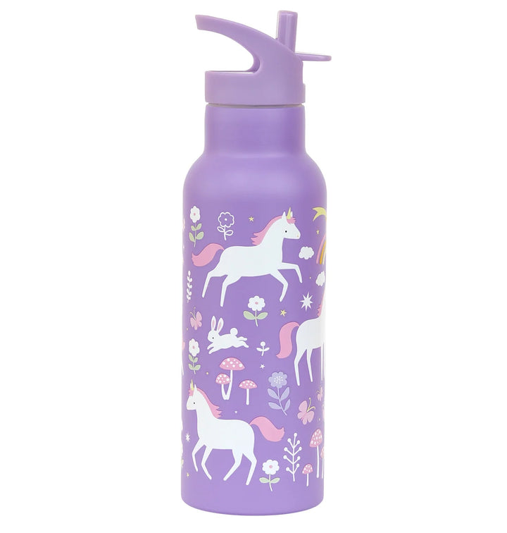 A Lovely Little Company - XL Stainless Steel Drink / Water Bottle: Unicorn Dreams