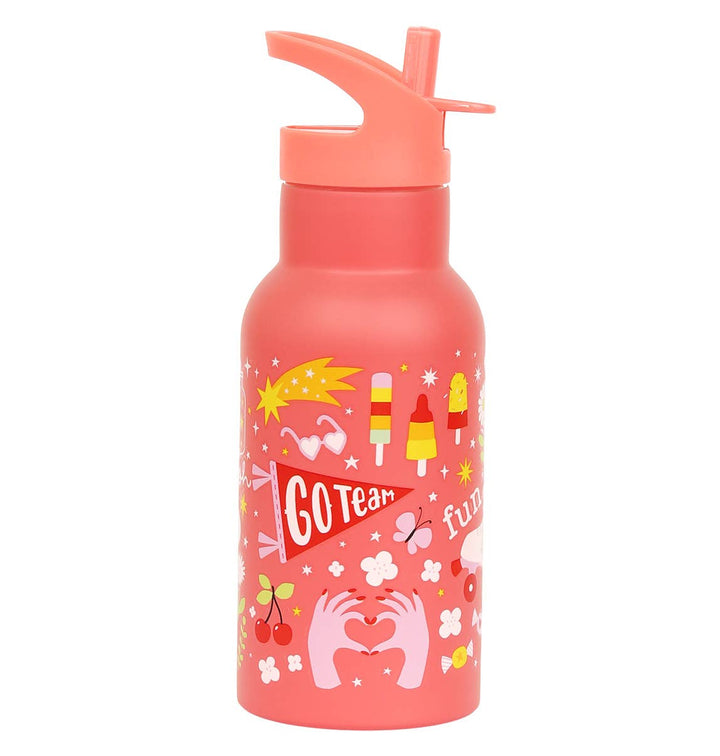 A Little Lovely Company Kids Stainless Steel Drink/Water Bottle: Fun