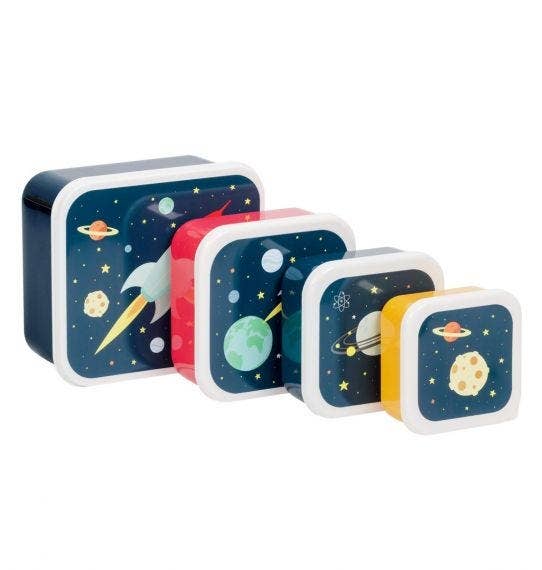 A Little Lovely Company - Lunch & Snack Box Set: Space
