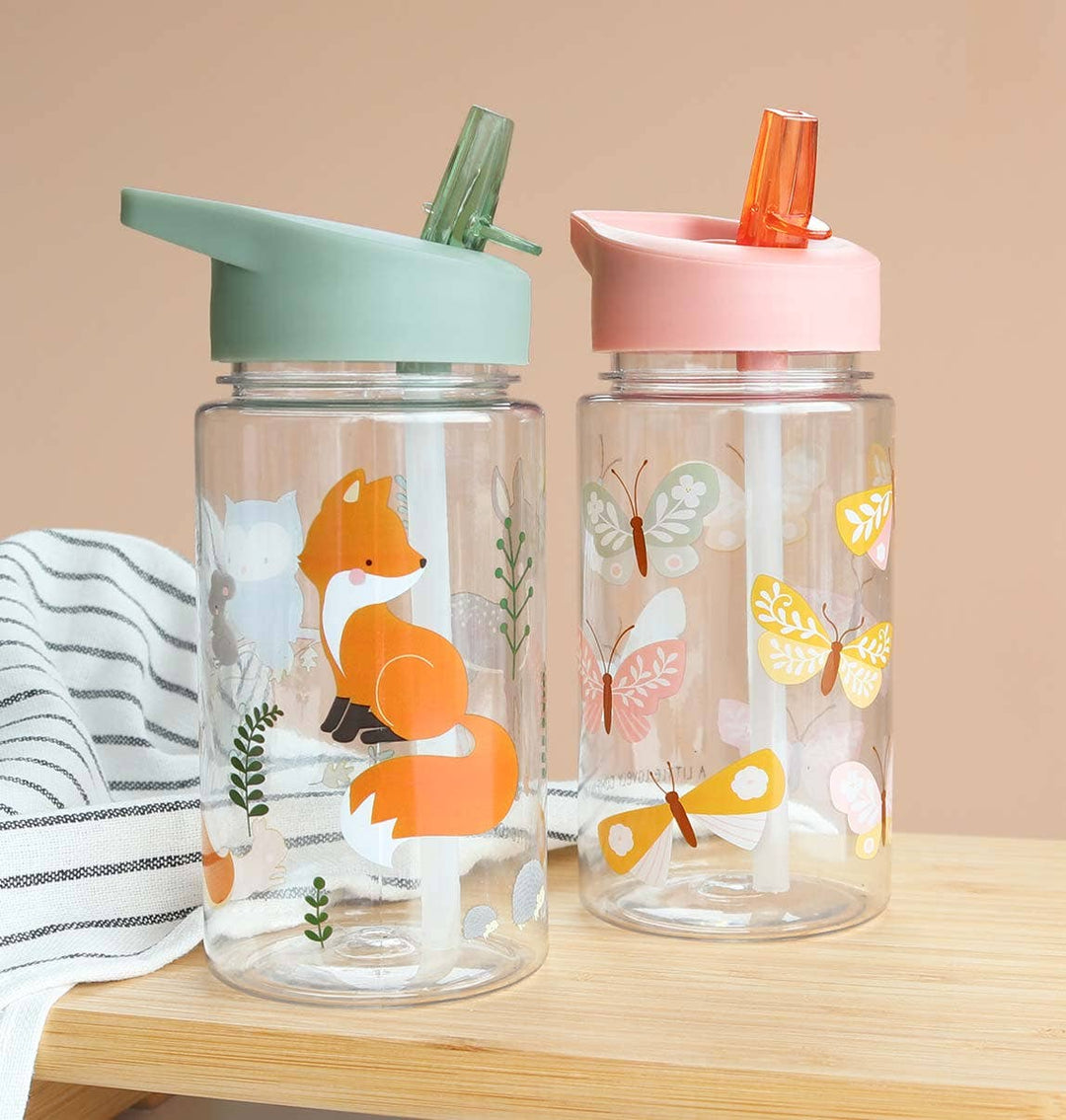 A Little Lovely Company - Kids Drink/Water Bottle: Butterflies
