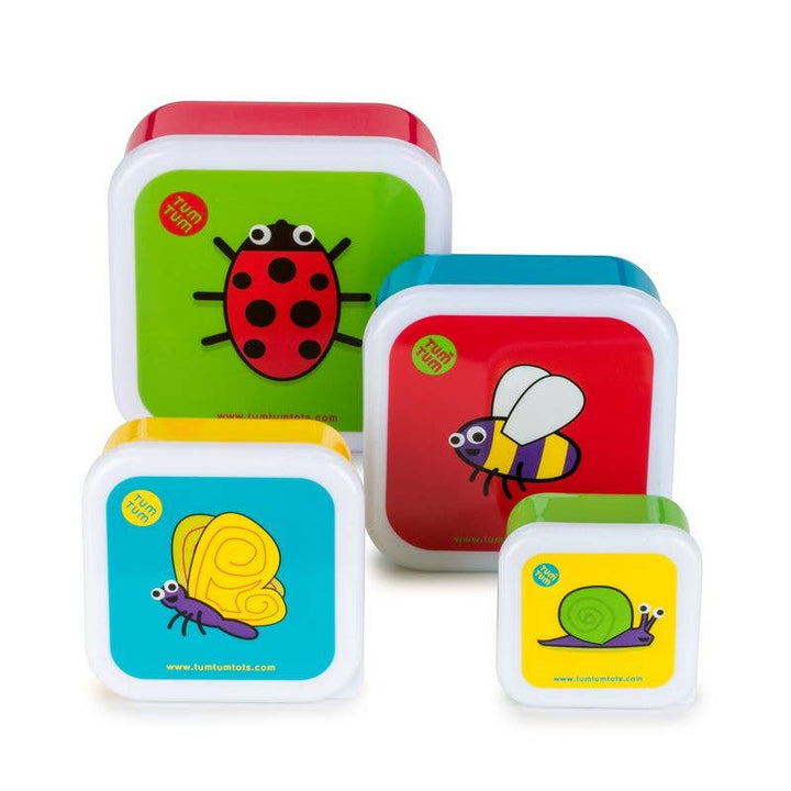 Tum Tum - Nesting Snack Pots - Set of 4 - Bugs