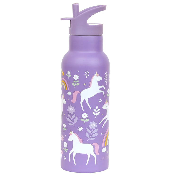 A Lovely Little Company - XL Stainless Steel Drink / Water Bottle: Unicorn Dreams