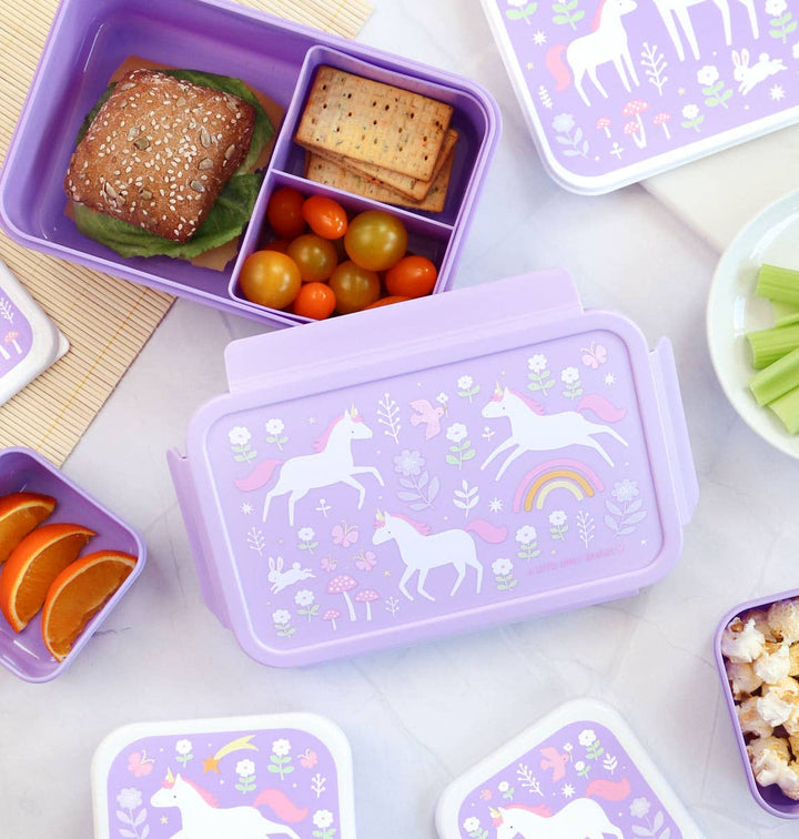 A Little Lovely Company - Bento Lunch Box: Unicorn dreams