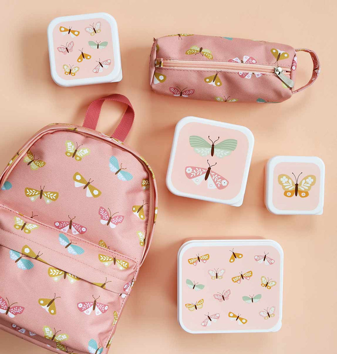 A Little Lovely Company - Lunch & Snack Box Set: Butterflies