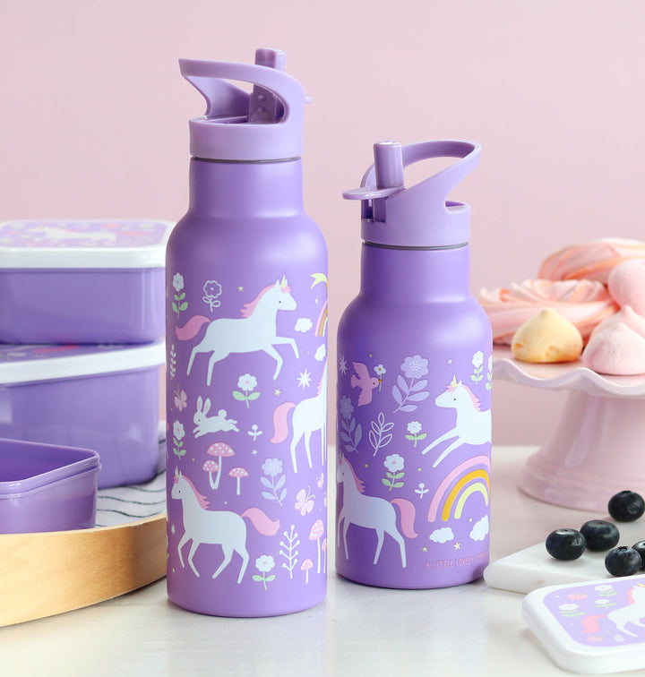 A Lovely Little Company - XL Stainless Steel Drink / Water Bottle: Unicorn Dreams