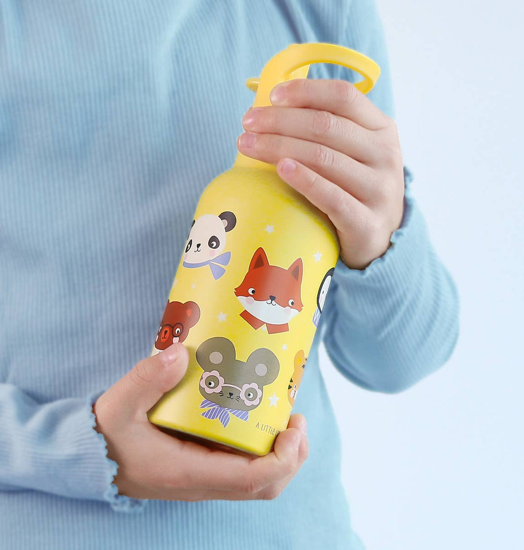 A Little Lovely Company - Kids Stainless Steel Drink / Water Bottle: Animal Friends