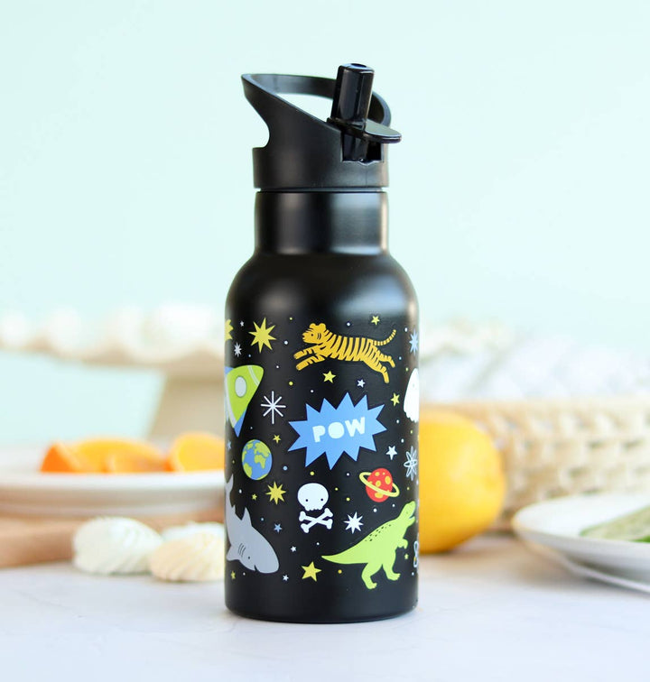 A Little Lovely Company Kids Stainless Steel Drink / Water Bottle: Galaxy