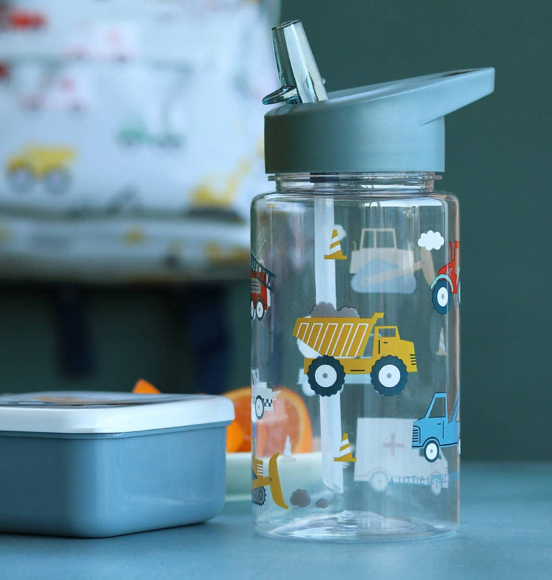 A Little Lovely Company - Kids Drink/Water Bottle: Vehicles