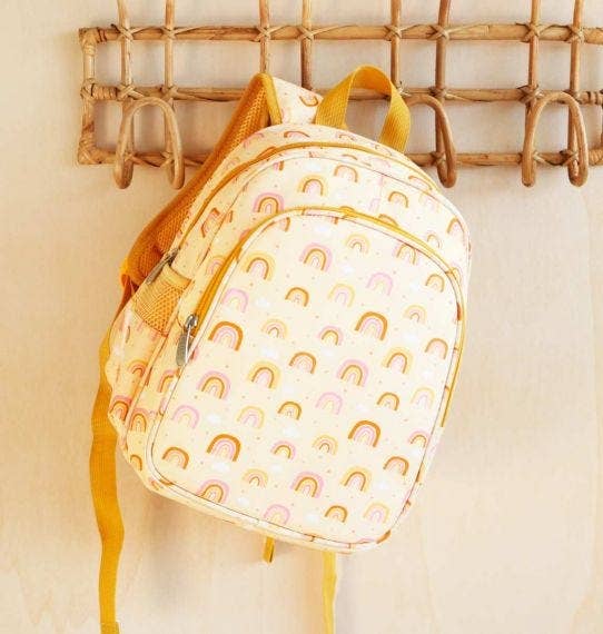 A Little Lovely Company - Backpack with Insulated Pocket: Rainbows