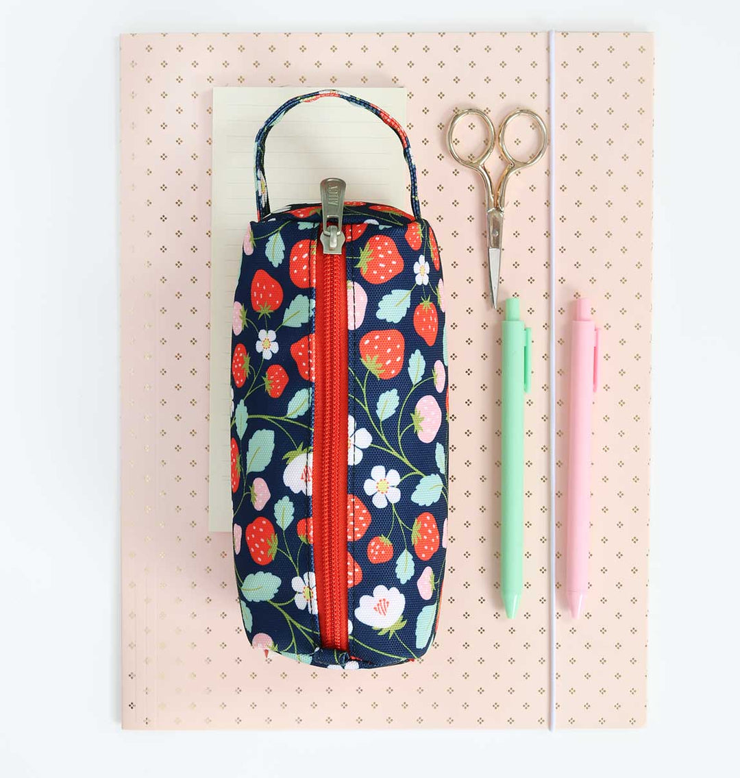 A Little Lovely Company - Kids pencil case: Strawberries