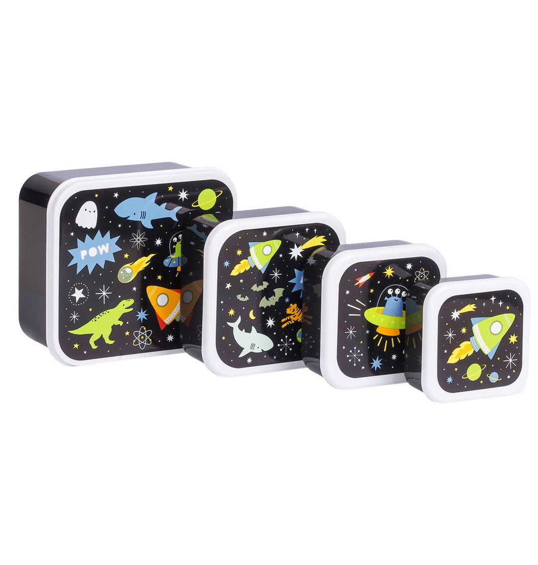 A Little Lovely Company - Lunch & Snack Box Set: Galaxy