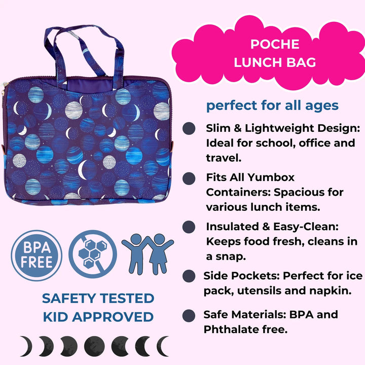 Yumbox Poche - Insulated Lunch Bag with Handles - Lunar Phases