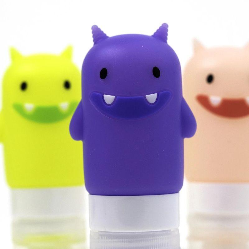 Yumbox Funny Monsters - Silicone Condiment Squeeze Bottles - Set of 3 - ScandiBugs