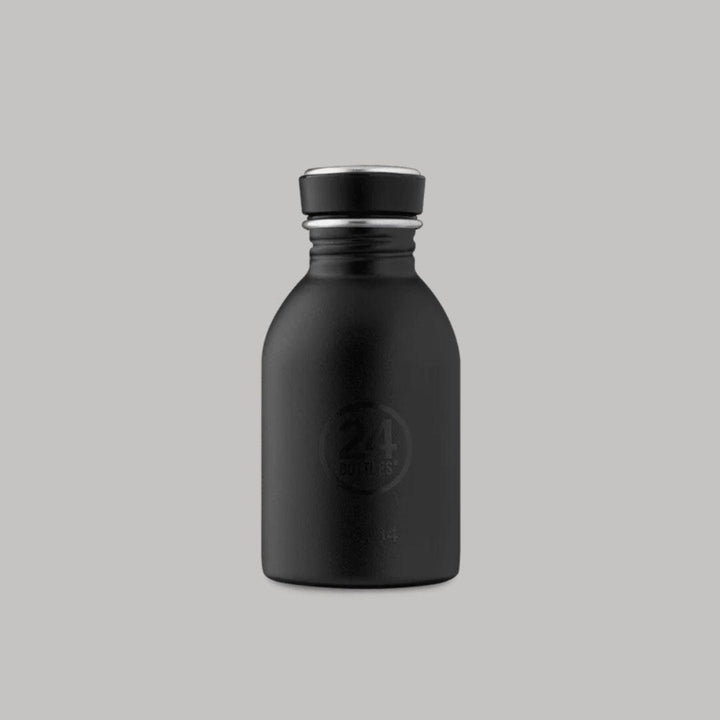24Bottles Kids Bottle - Tuxedo Black 250ml (Screw Cap) - ScandiBugs