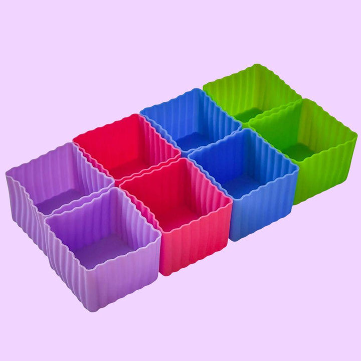 Yumbox Multicolour Mini Silicone Bento Cubes - Set of 8 - ScandiBugs