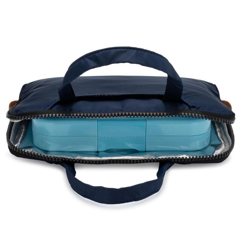 Yumbox Poche Insulated Lunch Bag with Handles Navy Lunchtime World