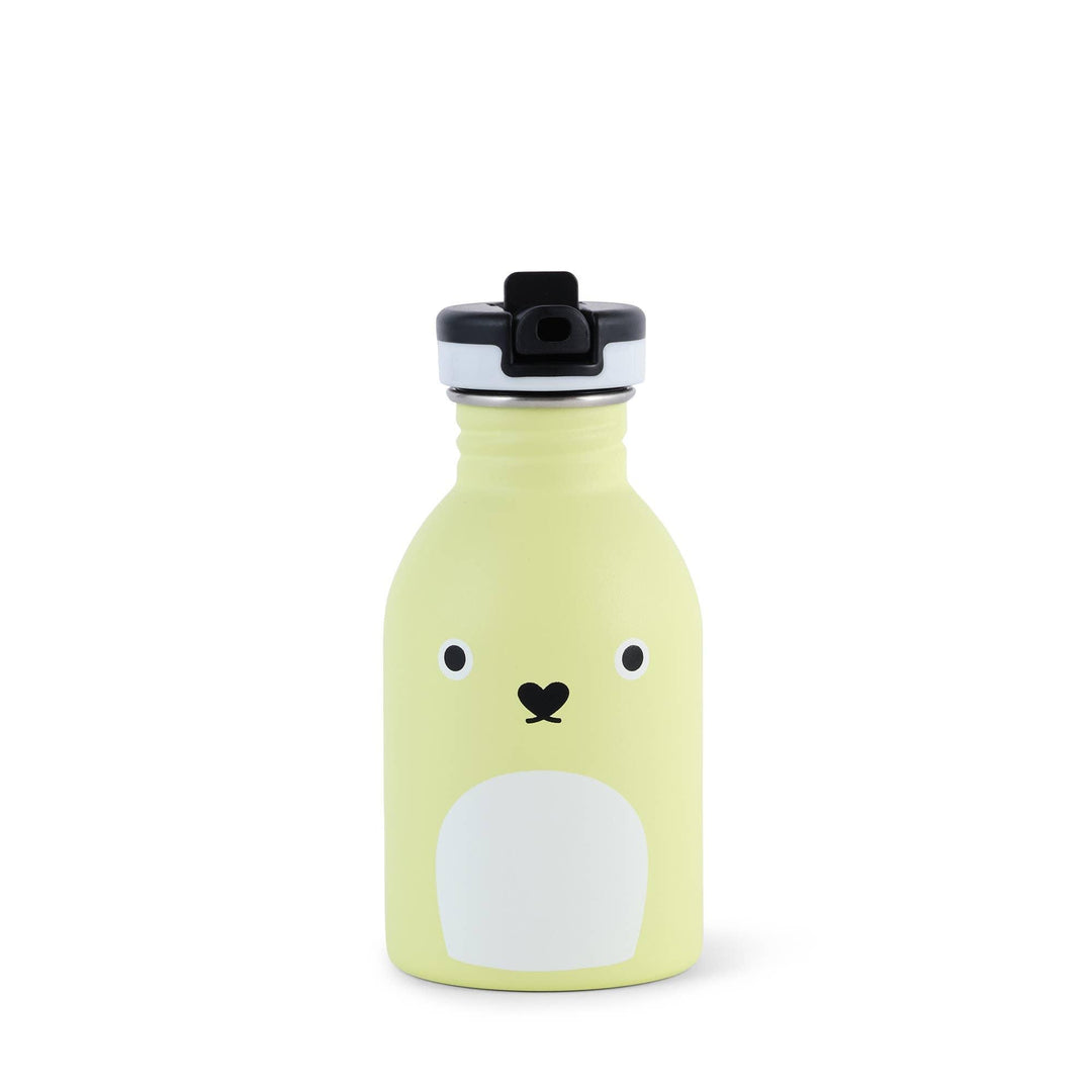 Noodoll Stainless Steel Bottle - Ricecracker Mouse - Yellow - ScandiBugs